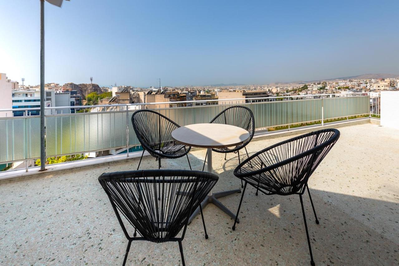 Ferienwohnung Penthouse Under Acropolis Hill Athen Exterior foto