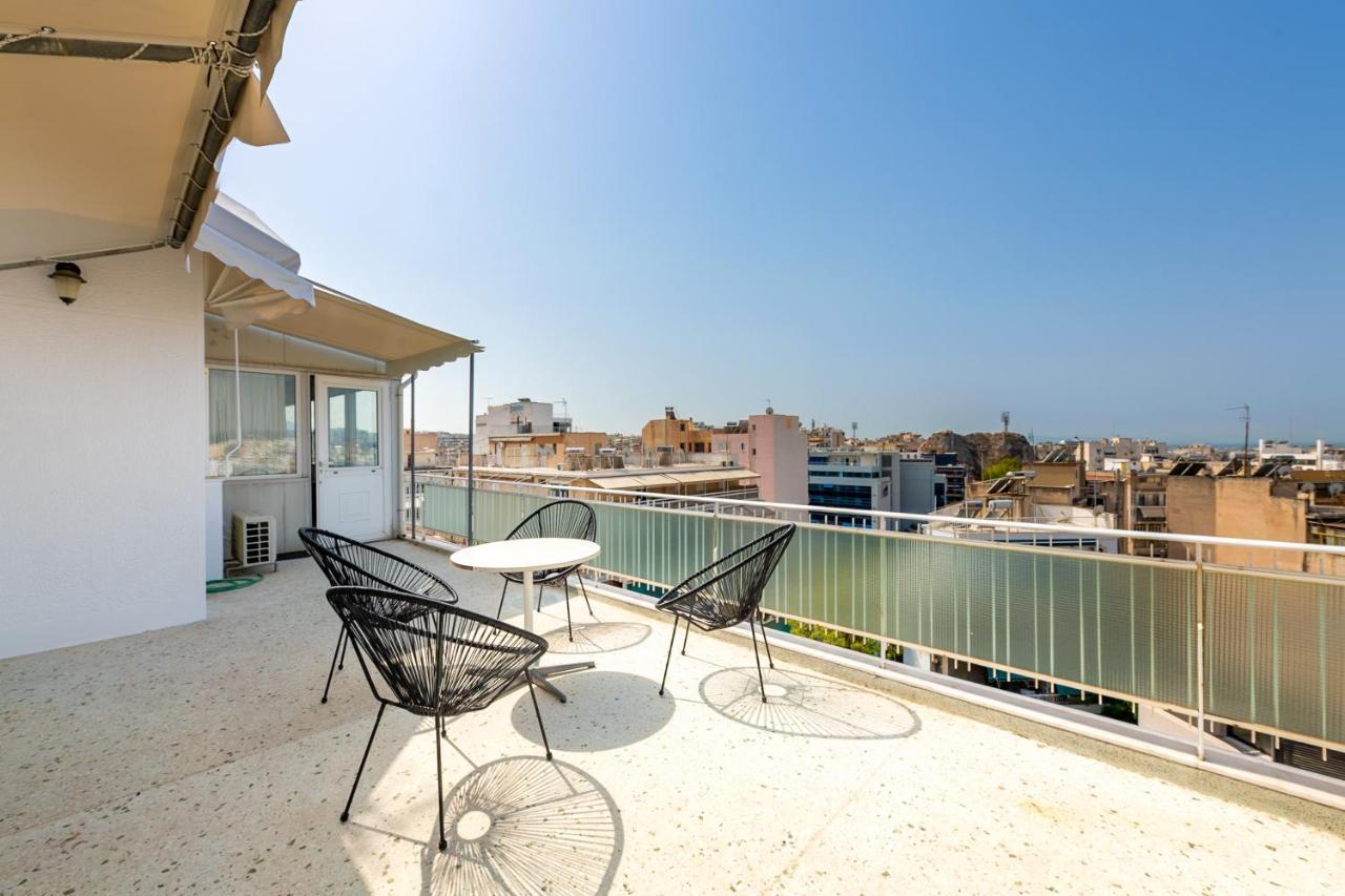 Ferienwohnung Penthouse Under Acropolis Hill Athen Exterior foto
